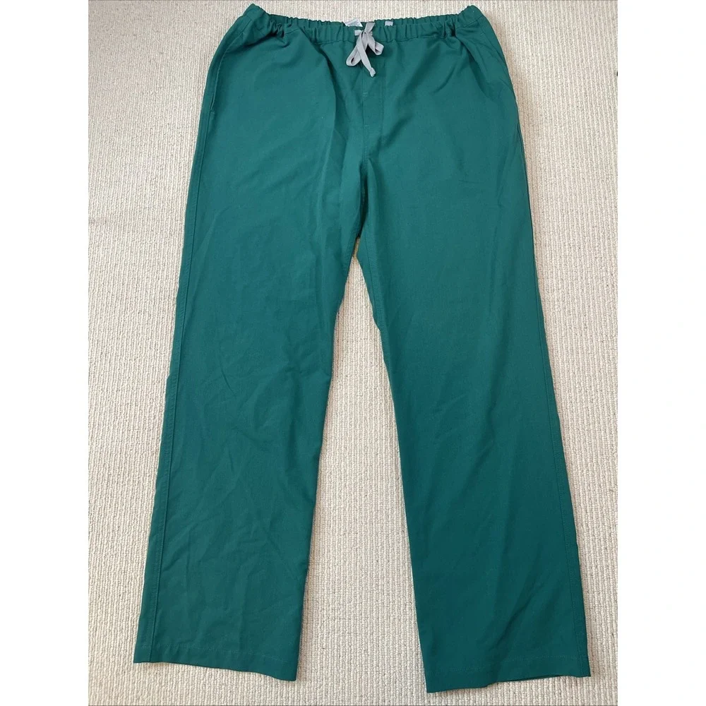 FIGS Men's XL Technical Collection Scrub Pants Flat Front Straight Leg Green